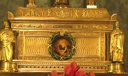 The head of St. Agnes, kept at Sant' Agnese fuori le mura (St Agnes Outside the Walls) in Rome