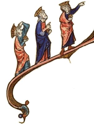 The three magi following the Star of Bethlehem